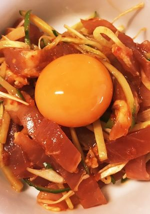 QC・生ハムのユッケ-レシピのメイン写真