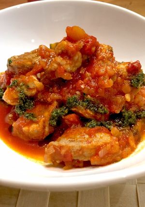 簡単！豚肉となすのトマト煮込み-レシピのメイン写真