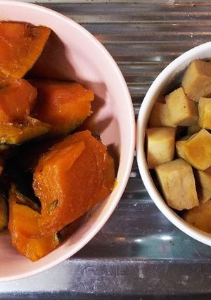 かぼちゃと高野豆腐の含め煮-レシピのメイン写真