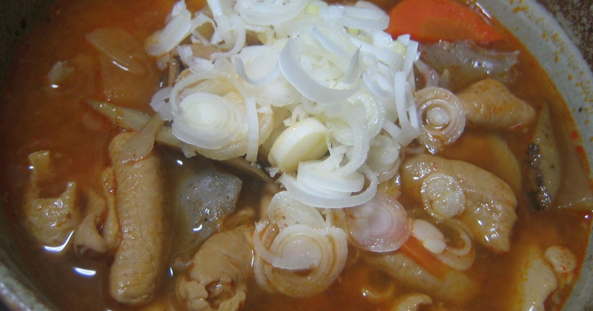 ピリ辛韓国風モツ煮☆圧力鍋バージョン by sweetea 【クックパッド