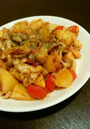 豚じゃがのカレーバター炒め-レシピのメイン写真
