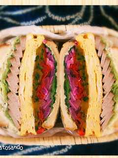 焼豚ボリュームサンドイッチ♥南瓜苦瓜⭕️-レシピのメイン写真