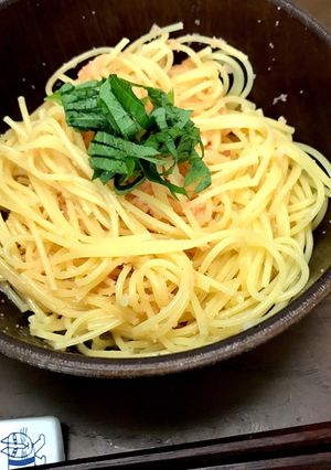 だしで茹でる！味付け不要の明太子パスタ-レシピのメイン写真