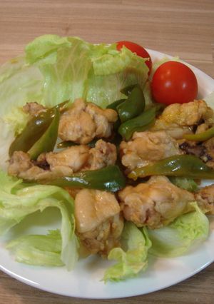 手羽とピーマンの黒酢煮-レシピのメイン写真
