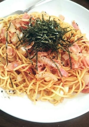 フライパン１つで簡単！ささっと和風パスタ-レシピのメイン写真