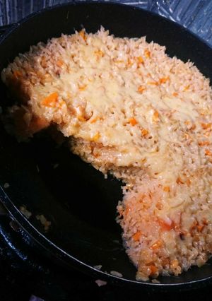 フライパンでチーズケチャップピラフ-レシピのメイン写真