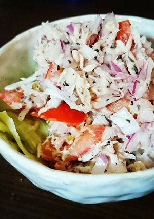 トマト・大葉・紫玉ねぎのシーチキンマリネ-レシピのメイン写真