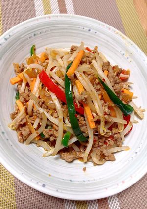 挽肉で☆野菜たっぷり豚キムチ-レシピのメイン写真