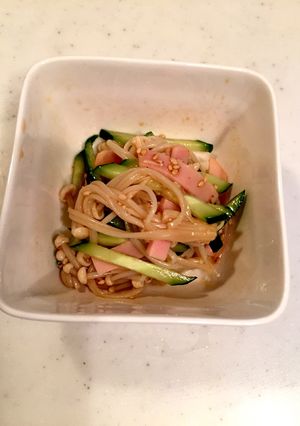 レンジで簡単常備菜！えのきのからしあえ♡-レシピのメイン写真