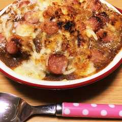 รูปของ 余りカレーで次の日はドリア！