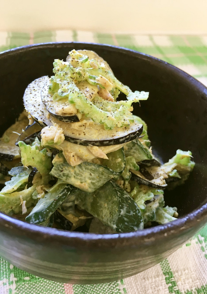 夏野菜のツナマヨ和え＊うま塩-レシピのメイン写真