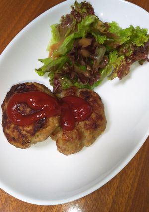柔らかヘルシー豆腐入りハンバーグ-レシピのメイン写真