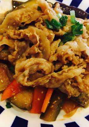 ❄︎作り置き❤️ナスと豚肉の焼肉炒め❄︎-レシピのメイン写真