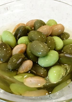 色どり枝豆のだし浸し-レシピのメイン写真