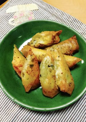 イタリアンポテト春巻き（バジルチーズ）-レシピのメイン写真