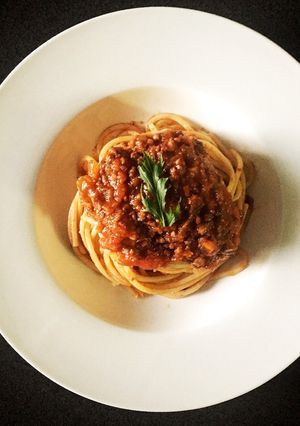 ミートソーススパゲッティ♪-レシピのメイン写真