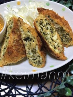 高菜とツナと豆腐の包み揚げ-レシピのメイン写真