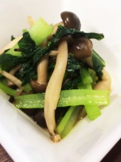 ごま油香る小松菜としめじの煮びたし-レシピのメイン写真