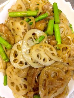 簡単な豚肉れんこんの醤油炒め-レシピのメイン写真