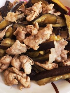 簡単*なすと豚肉のポン酢炒め*-レシピのメイン写真