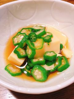 オクラと卵豆腐の和えたん-レシピのメイン写真
