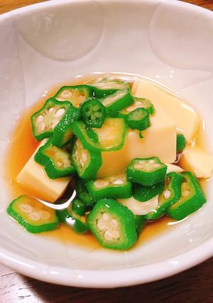 オクラと卵豆腐の和えたん-レシピのメイン写真