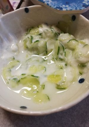 幼児食に☆簡単きゅうりのヨーグルト合え-レシピのメイン写真
