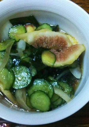 いちじくときゅうりの酢の物-レシピのメイン写真