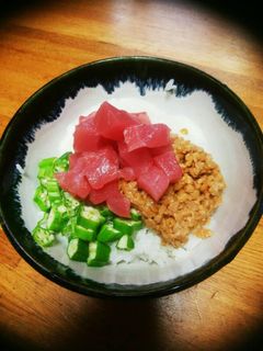 夏バテ対策ネバトロマグロ丼-レシピのメイン写真