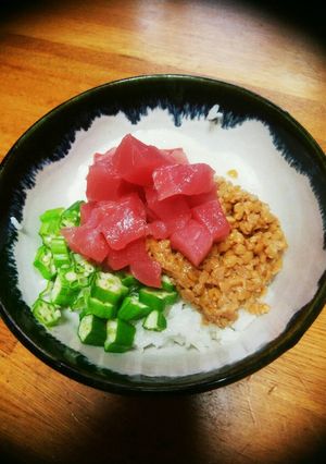 夏バテ対策ネバトロマグロ丼-レシピのメイン写真