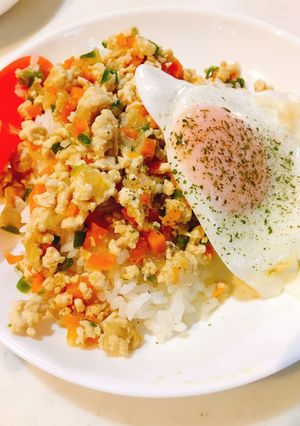離乳食にも！野菜たっぷりガパオ風ライス♡-レシピのメイン写真