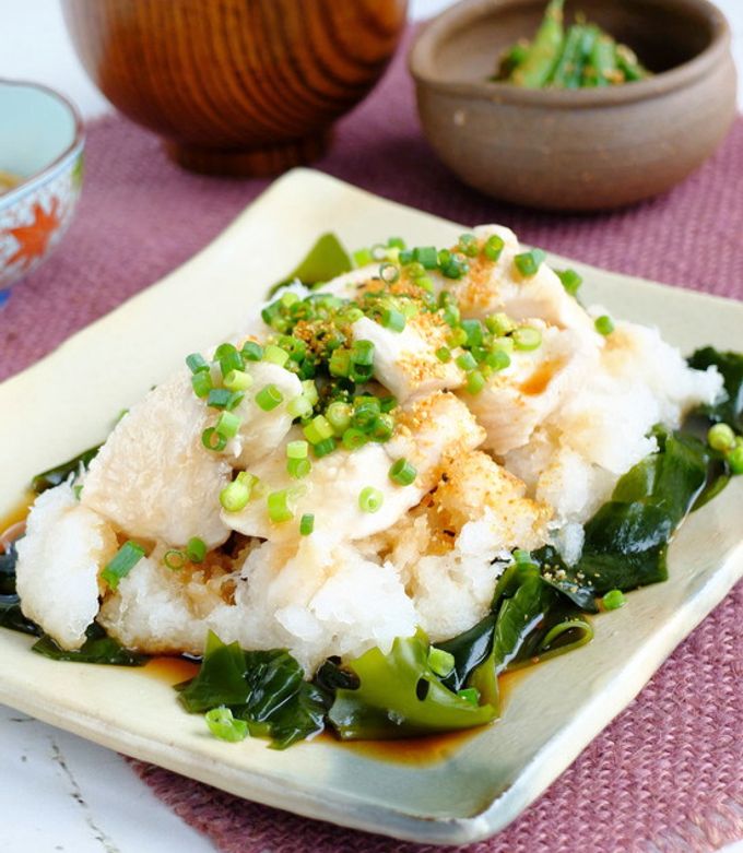 つるりんヘルシー♡鶏胸肉のおろしポン酢！-レシピのメイン写真