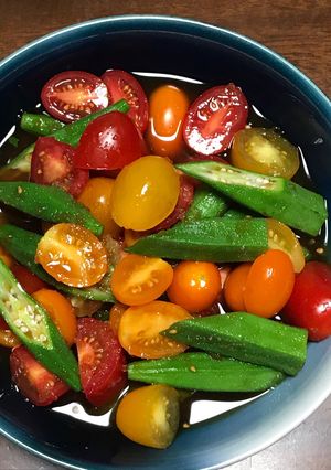 オクラとトマトのサラダ-レシピのメイン写真