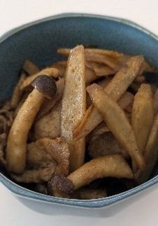 豚肉とごぼうのカレー炒め-レシピのメイン写真