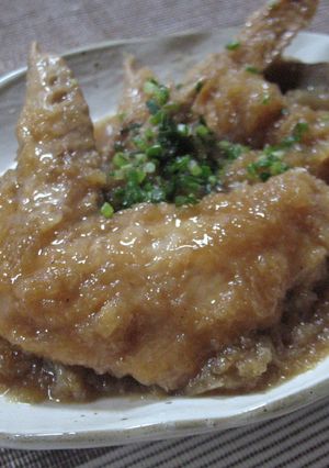 鶏手羽先のさっぱりおろし煮-レシピのメイン写真