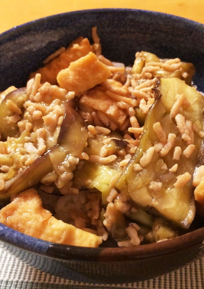 ナスと厚揚げのあっさり和風丼-レシピのメイン写真