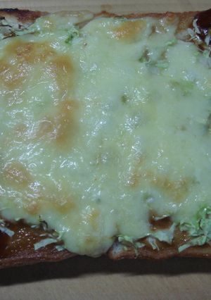 なんちゃって！お好み焼きトースト-レシピのメイン写真