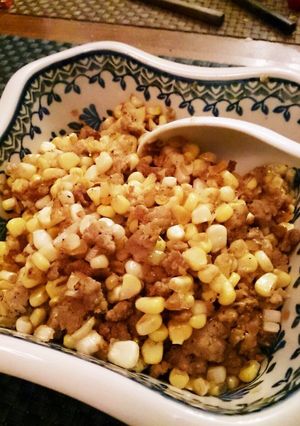 トウモロコシと豚ひき肉炒め-レシピのメイン写真