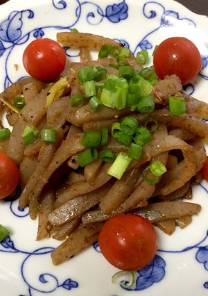 ペラペラこんにゃく☆バルサミコソテー-レシピのメイン写真