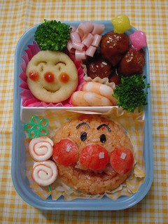 キャラ弁。アンパンマン弁当-レシピのメイン写真