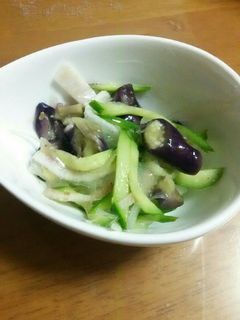 なすと長芋の酢の物-レシピのメイン写真