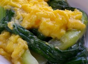 ちんげん菜のふんゎり卵あんかけ-レシピのメイン写真