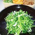 豆苗とシラスのマヨネーズ和え
