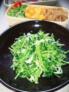 豆苗とシラスのマヨネーズ和え-レシピのメイン写真