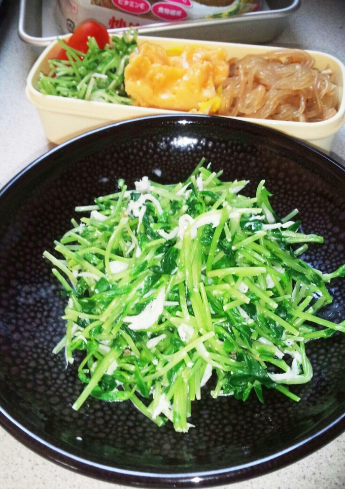 豆苗とシラスのマヨネーズ和え-レシピのメイン写真