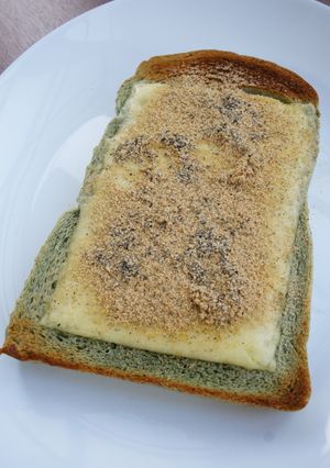 チーズ＆きな粉、ヨモギパン和風トースト-レシピのメイン写真