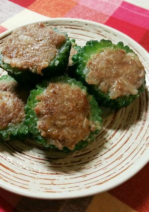 ゴーヤのスパイシー肉詰め-レシピのメイン写真