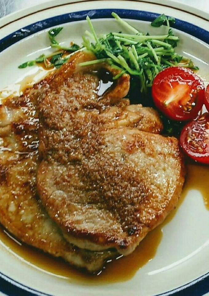 【再利用】豚かつ肉の生姜麹焼き-レシピのメイン写真