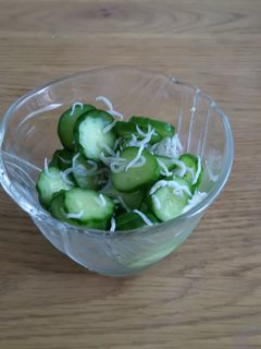 ぬか漬け胡瓜としらすの和物-レシピのメイン写真