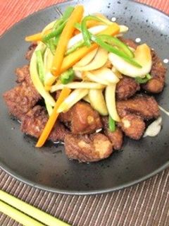 れんこんパウダーで!ささみの南蛮漬け-レシピのメイン写真
